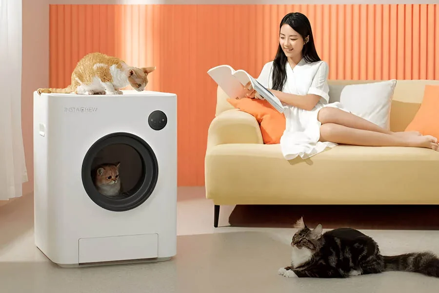 automatic litter box for multiple cats