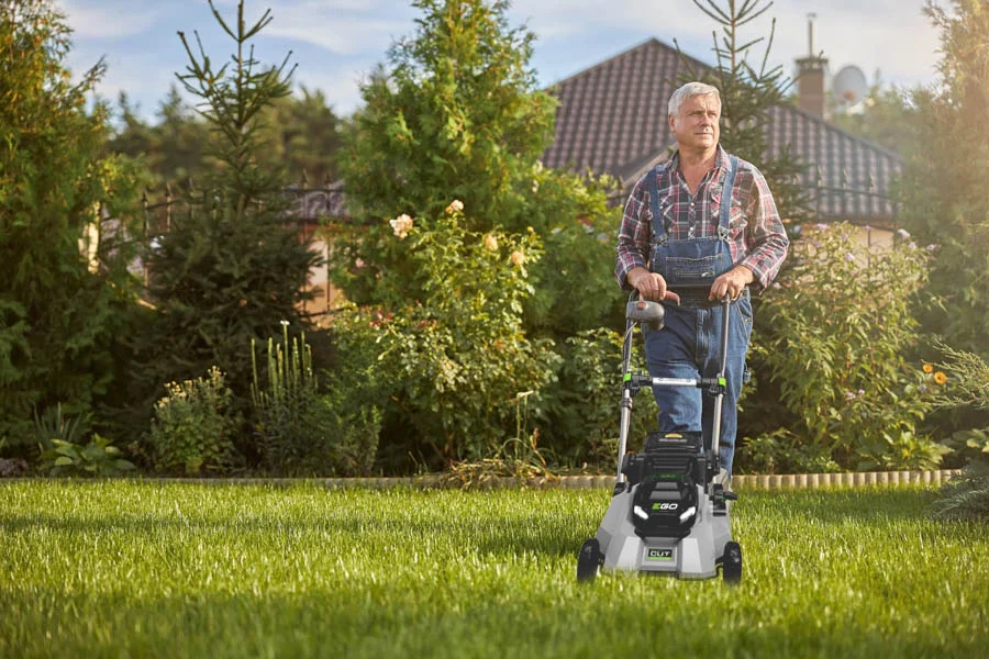 self propelled electric lawnmower