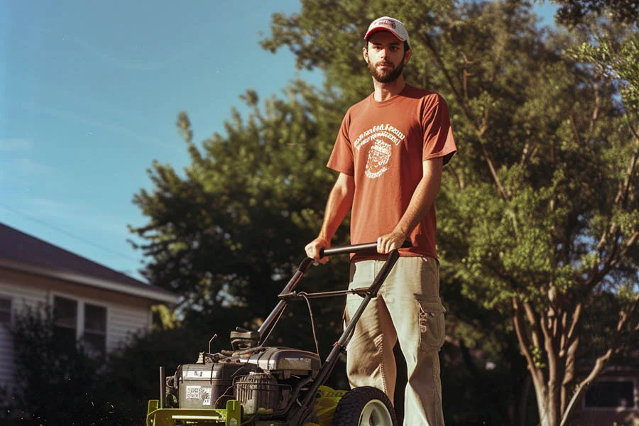 self powered lawn mowers