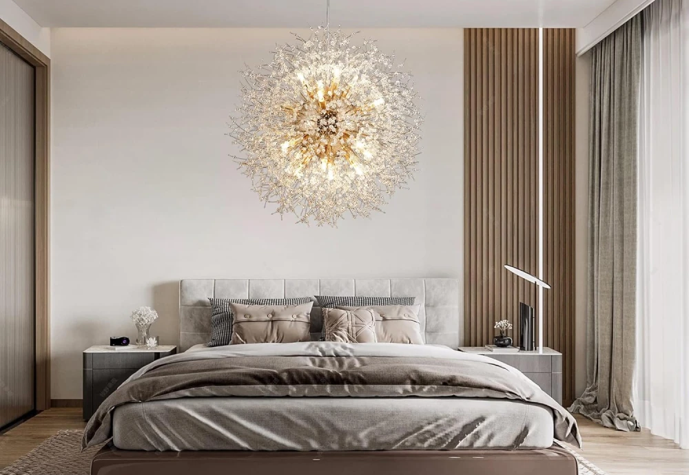 white globe chandelier