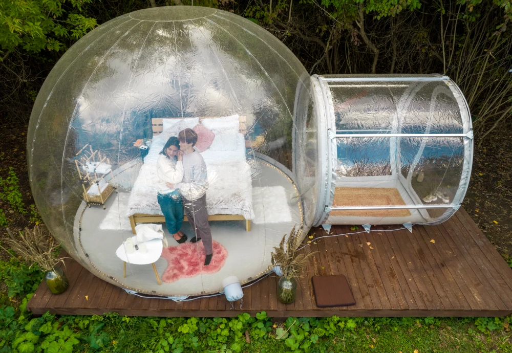 transparent crystal bubble tent